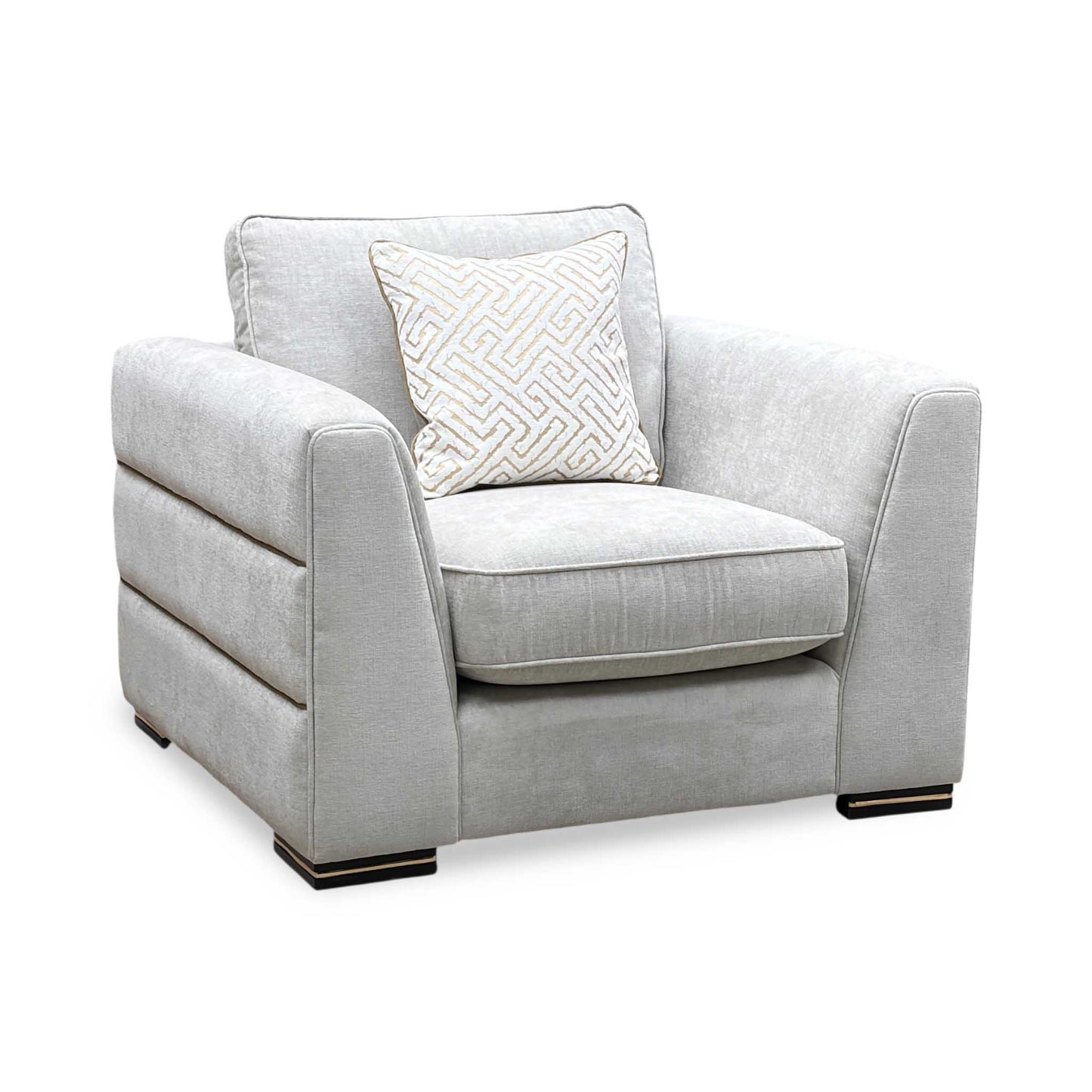 ‘Bellissimo’ Light Grey Fabric Chair