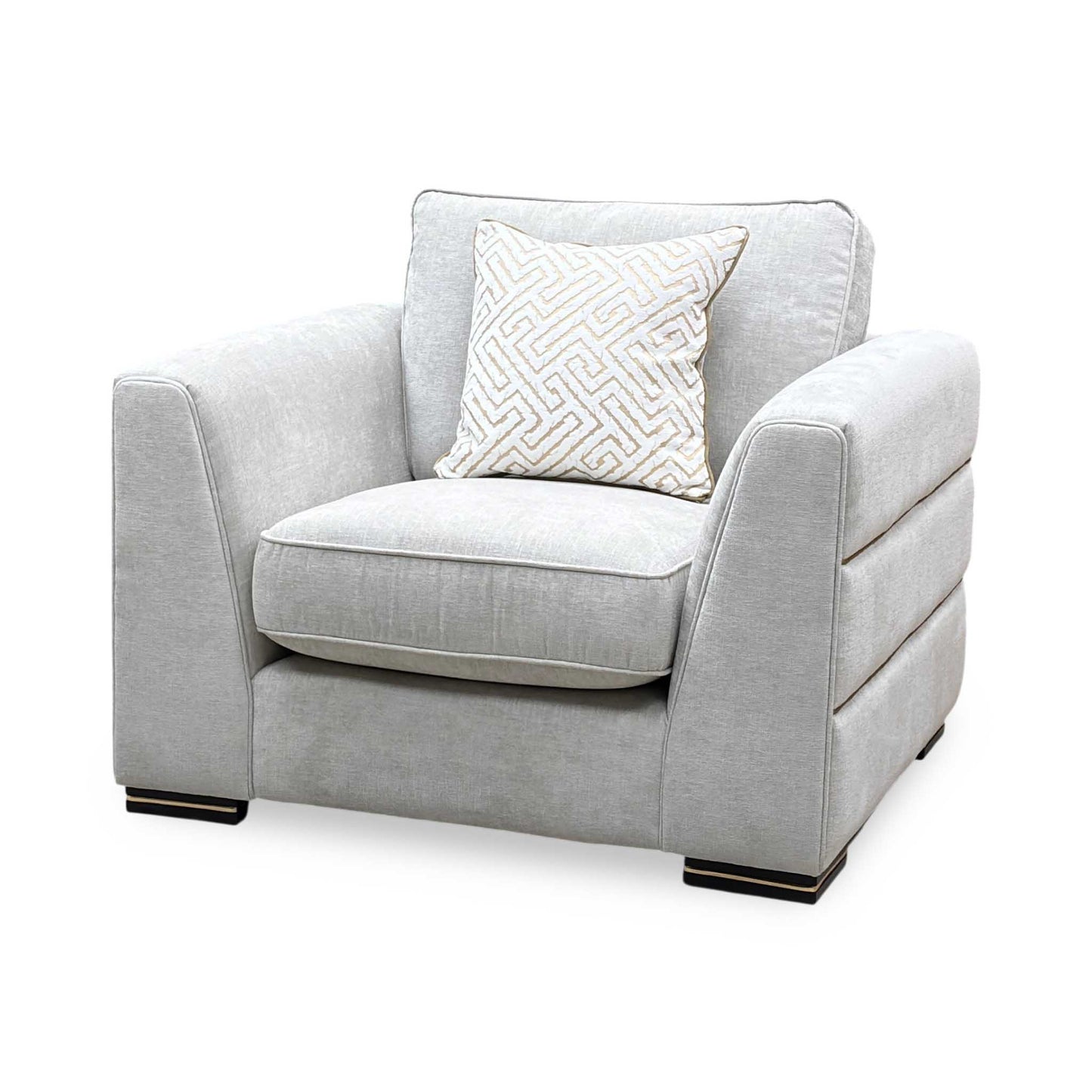 ‘Bellissimo’ Light Grey Fabric Chair
