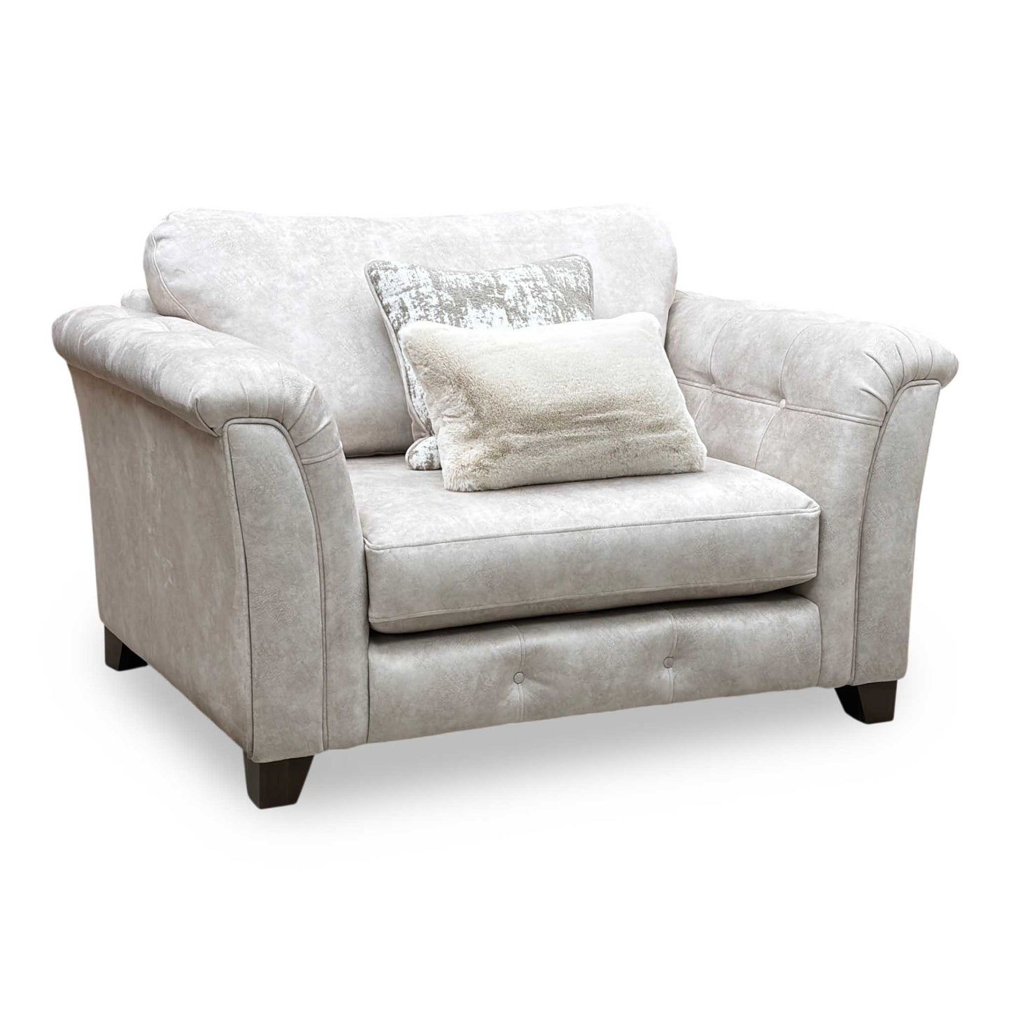 ‘Aura’ Kenzo Cream Dw Ft Fabric Love Chair