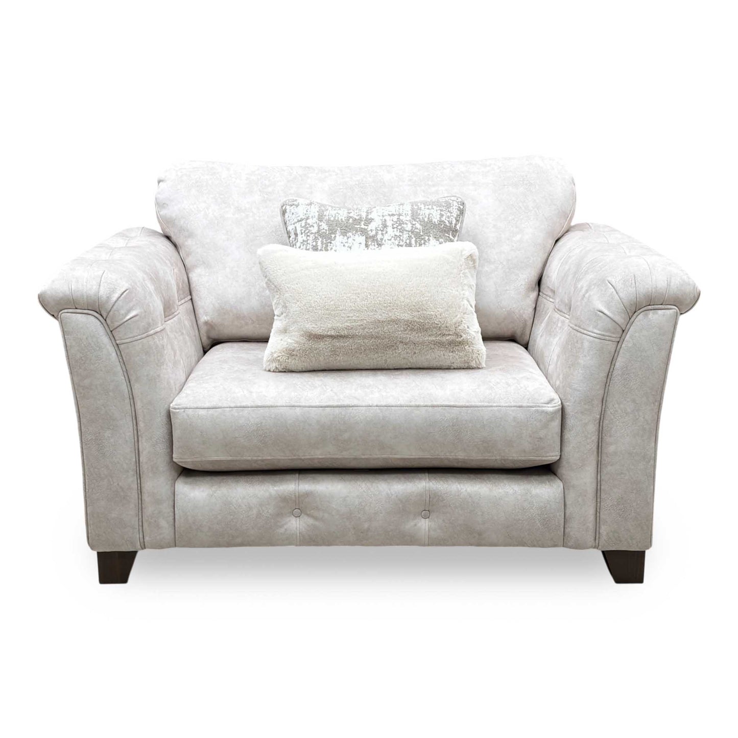 ‘Aura’ Kenzo Cream Dw Ft Fabric Love Chair