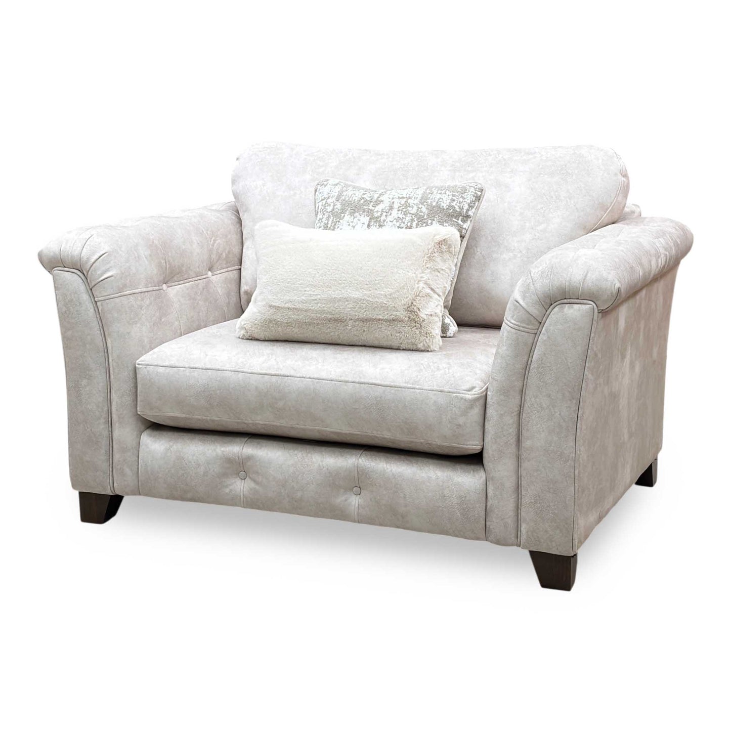 ‘Aura’ Kenzo Cream Dw Ft Fabric Love Chair