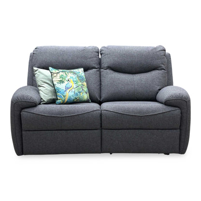 G Plan ‘Amesbury’ A943 Roche Slate Grey Fabric 2 Seater Power Recliner Sofa