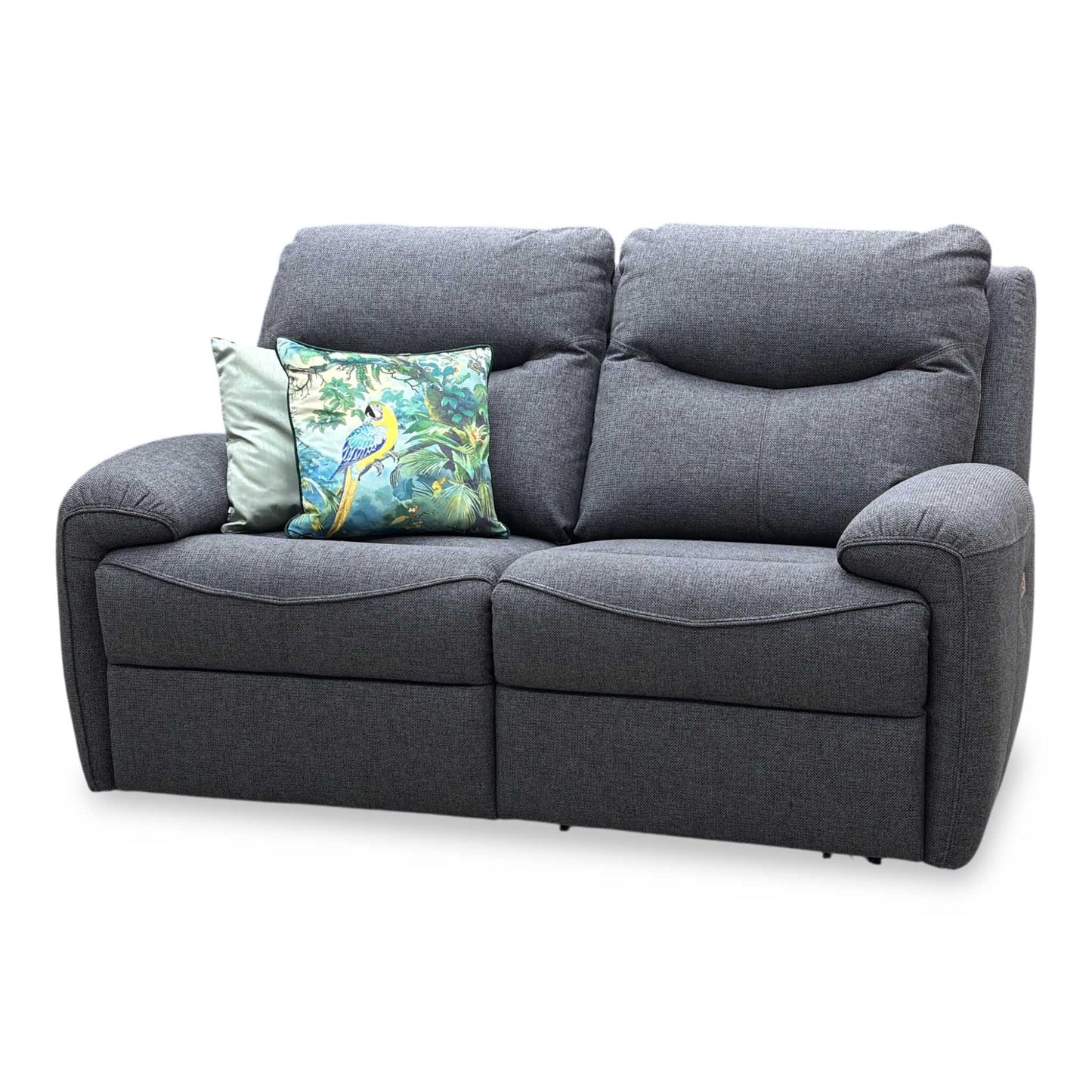 G Plan ‘Amesbury’ A943 Roche Slate Grey Fabric 2 Seater Power Recliner Sofa