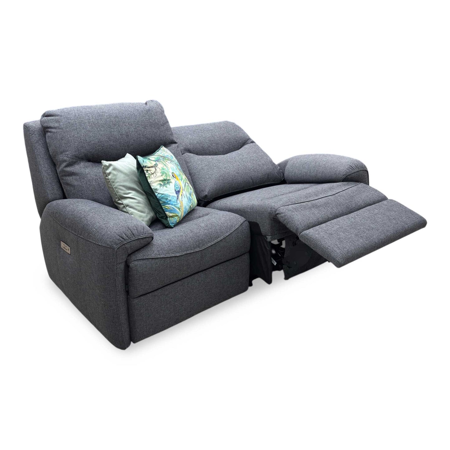 G Plan ‘Amesbury’ A943 Roche Slate Grey Fabric 2 Seater Power Recliner Sofa