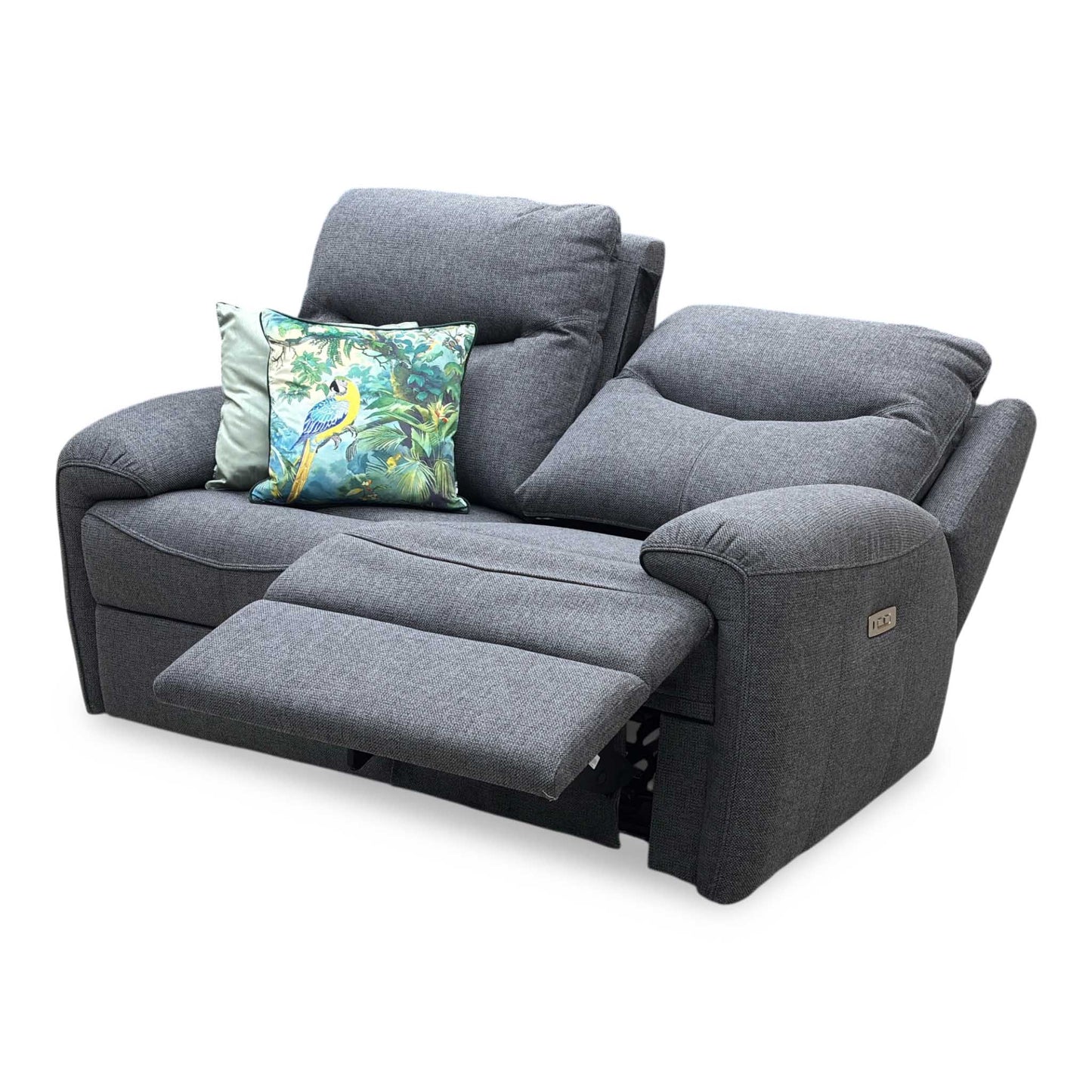G Plan ‘Amesbury’ A943 Roche Slate Grey Fabric 2 Seater Power Recliner Sofa