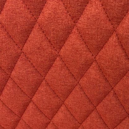 ‘Rocket’ Orange Fabric Pair of Dining Chairs