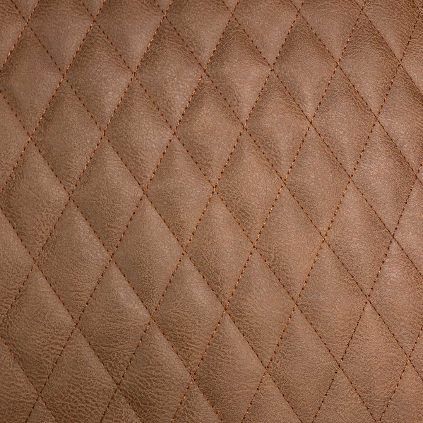 ‘Earth’ Tan Brown Faux Leather Set of 6 Dining Chairs