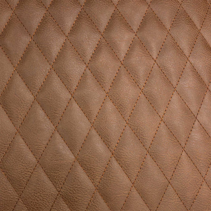 ‘Earth’ Tan Brown Faux Leather Set of 6 Dining Chairs
