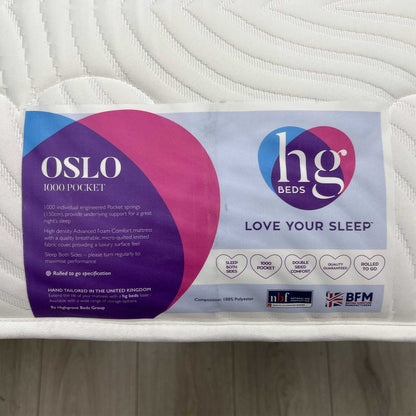 ‘Harlech’ 1000 Pocket Spring Roll Up Mattress - Double