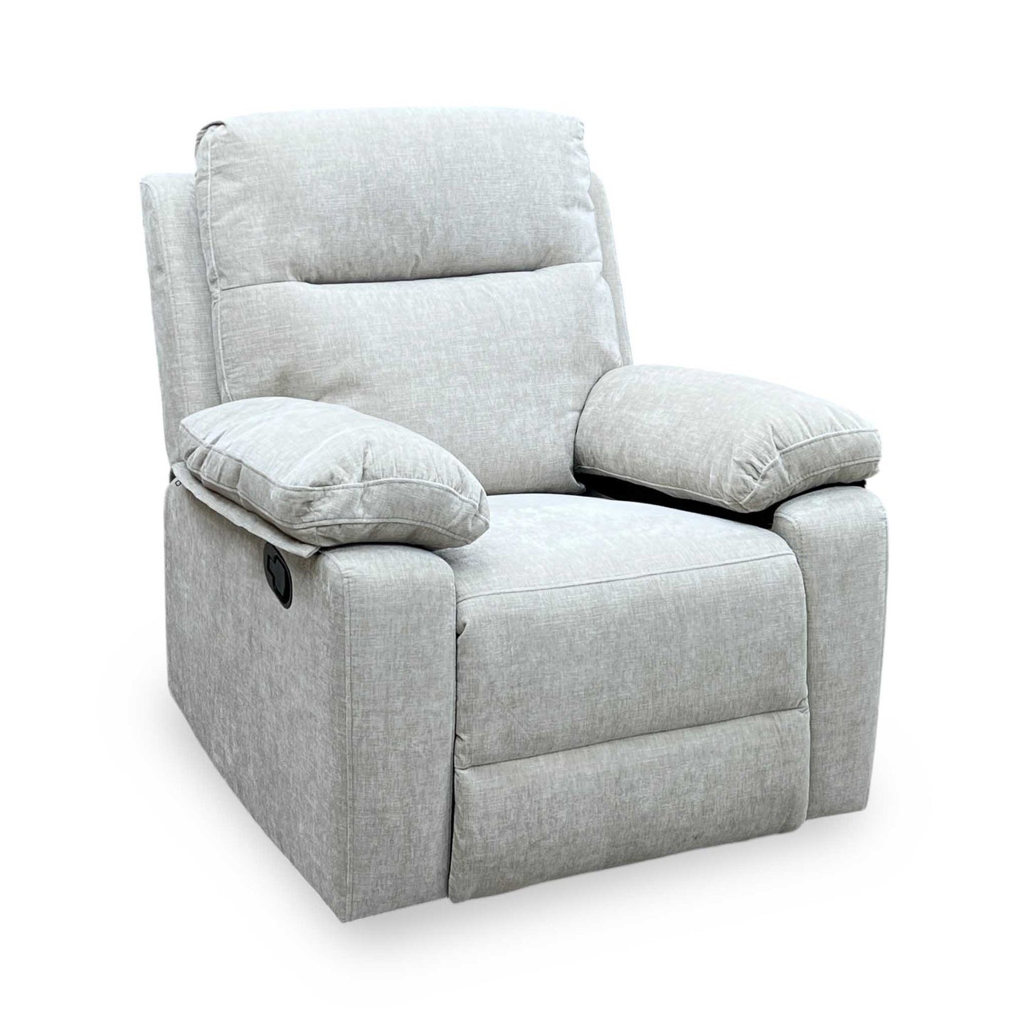 'Fenway' Beige Woven Fabric Manual Recliner Armchair