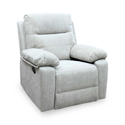 'Fenway' Beige Woven Fabric Manual Recliner Armchair