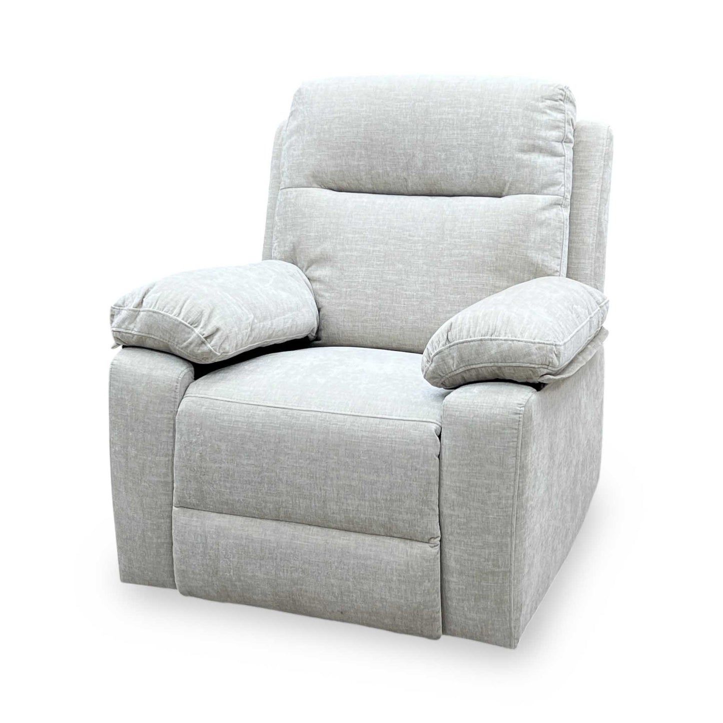 'Fenway' Beige Woven Fabric Manual Recliner Armchair