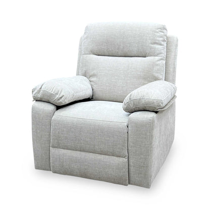 'Fenway' Beige Woven Fabric Manual Recliner Armchair