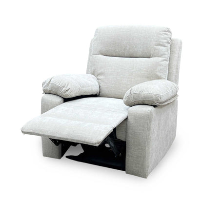 'Fenway' Beige Woven Fabric Manual Recliner Armchair