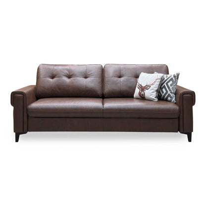 ‘Zoom’ Roast Lx-6414 Leather 3 Seater Sofa Bed