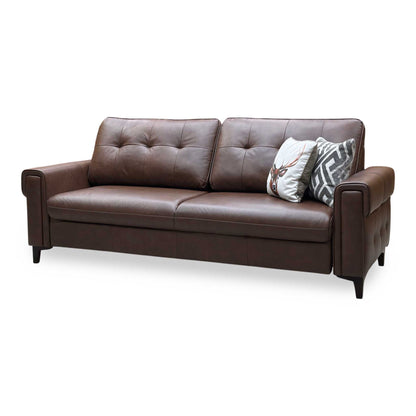 ‘Zoom’ Roast Lx-6414 Leather 3 Seater Sofa Bed