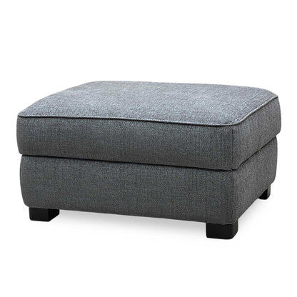 ‘Elora’ Kento 301 Warm Grey Dbf Fabric Large Storage Footstool