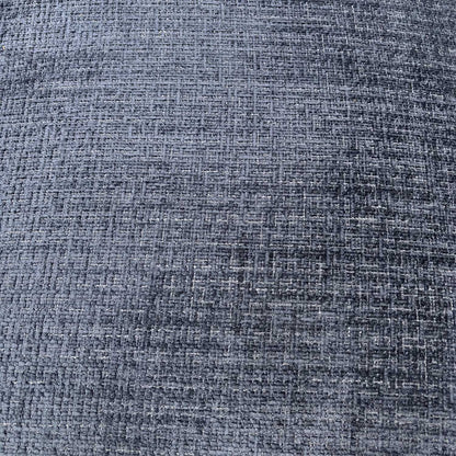‘Allure’ Coco Indigo Woven Fabric Formal Back 3 Seater Sofa + Small Storage Footstool