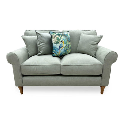 'William' Cosmo Olive Green Fabric 2 Seater Sofa