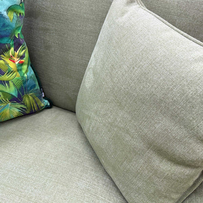 'William' Cosmo Olive Green Fabric 2 Seater Sofa