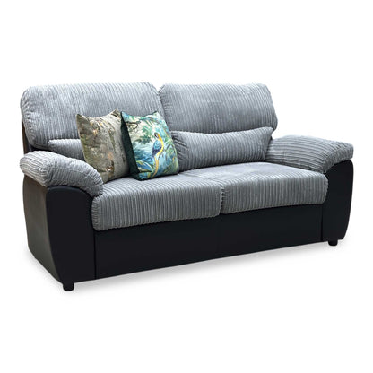 ‘Sienna’ Grey Jumbo Cord 2 Seater Sofa Bed
