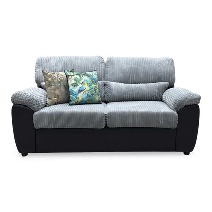 ‘Sienna’ Grey Jumbo Cord 2 Seater Sofa Bed