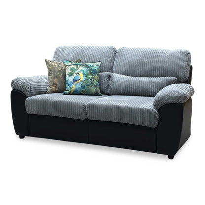 ‘Sienna’ Grey Jumbo Cord 2 Seater Sofa Bed