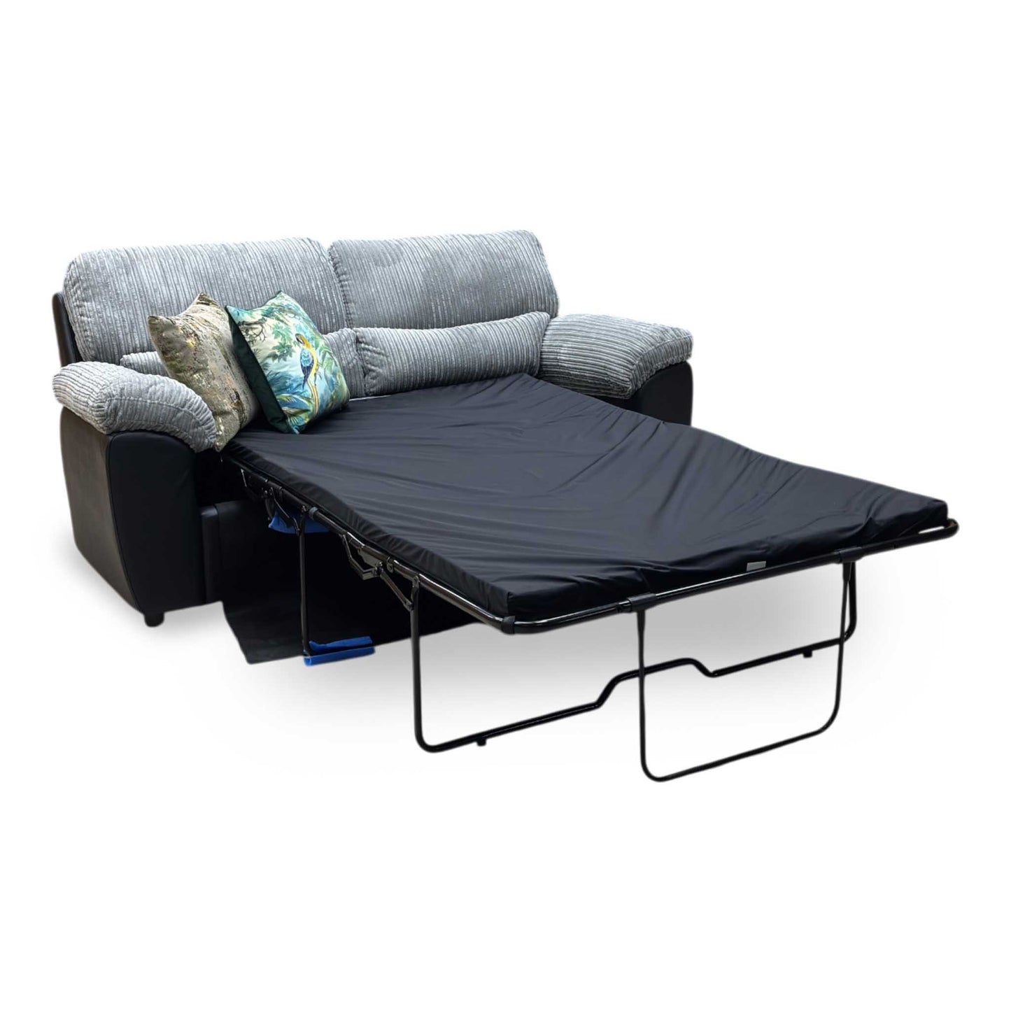 ‘Sienna’ Grey Jumbo Cord 2 Seater Sofa Bed