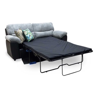 ‘Sienna’ Grey Jumbo Cord 2 Seater Sofa Bed