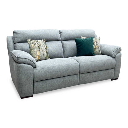 ‘Sander’ Grey Fabric 3 Seater Fabric Sofa