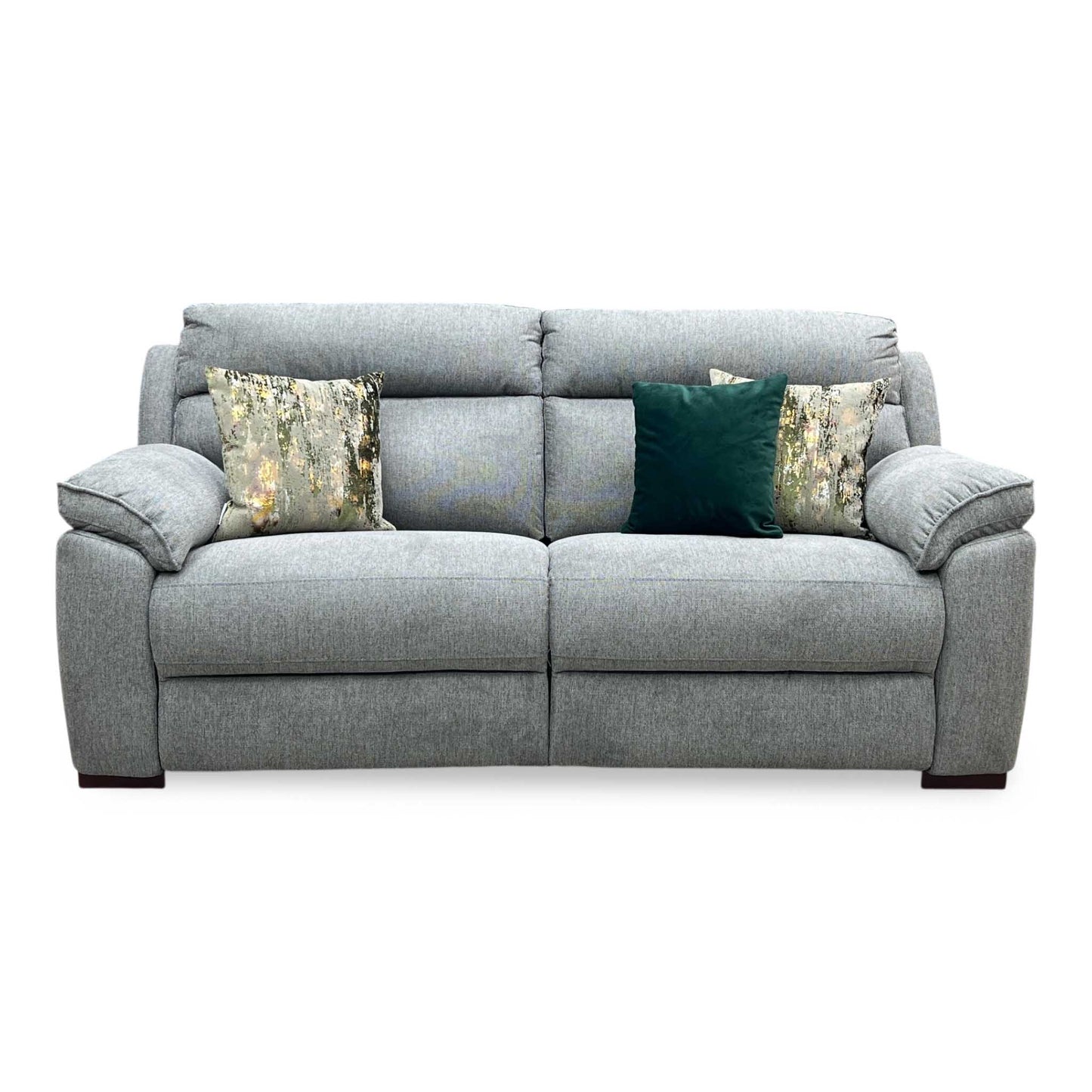 ‘Sander’ Grey Fabric 3 Seater Fabric Sofa