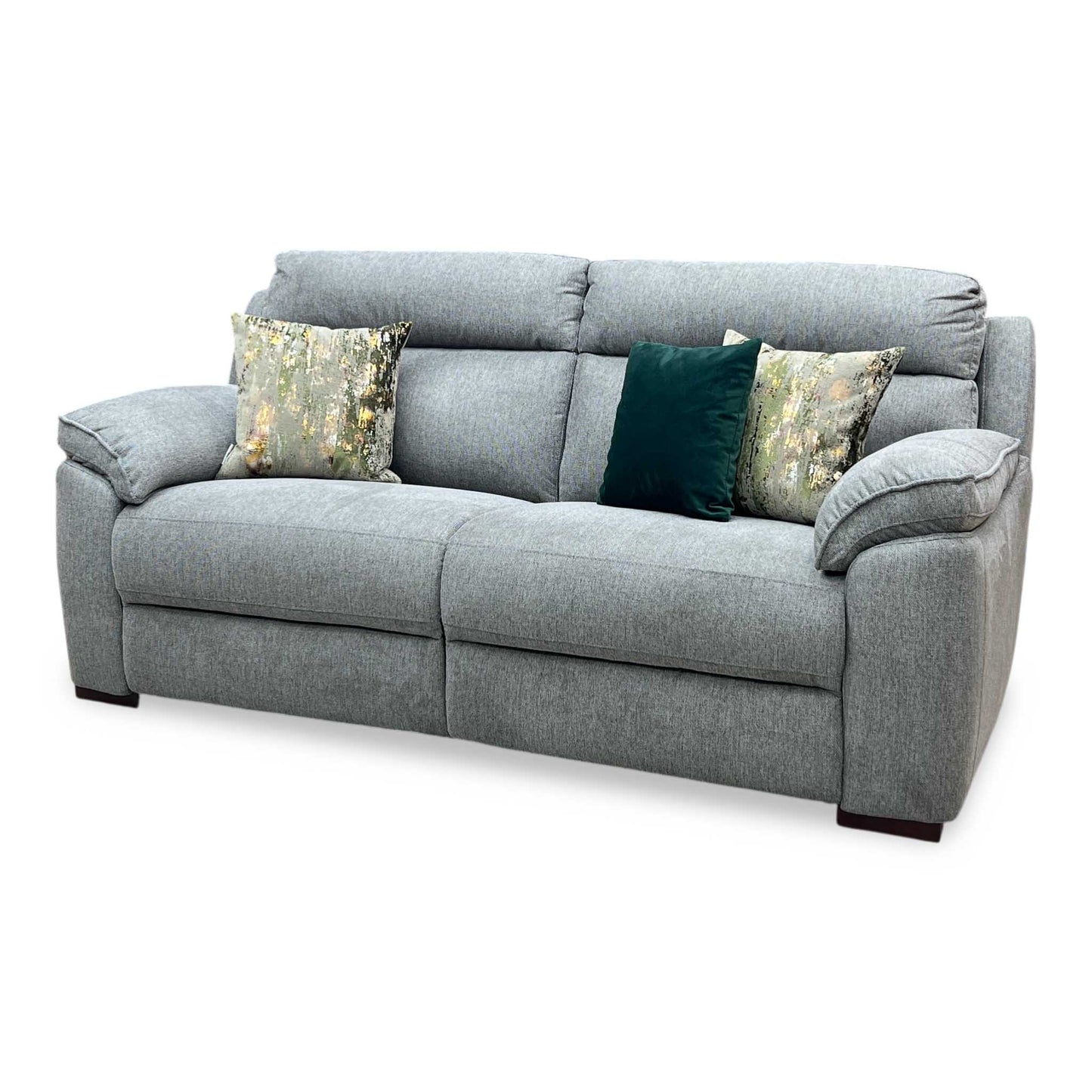 ‘Sander’ Grey Fabric 3 Seater Fabric Sofa
