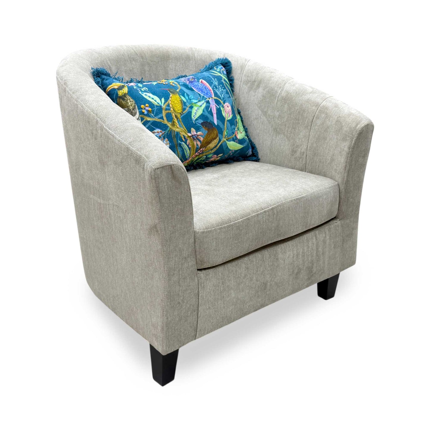 'Regal' Natural Fabric Tub Chair