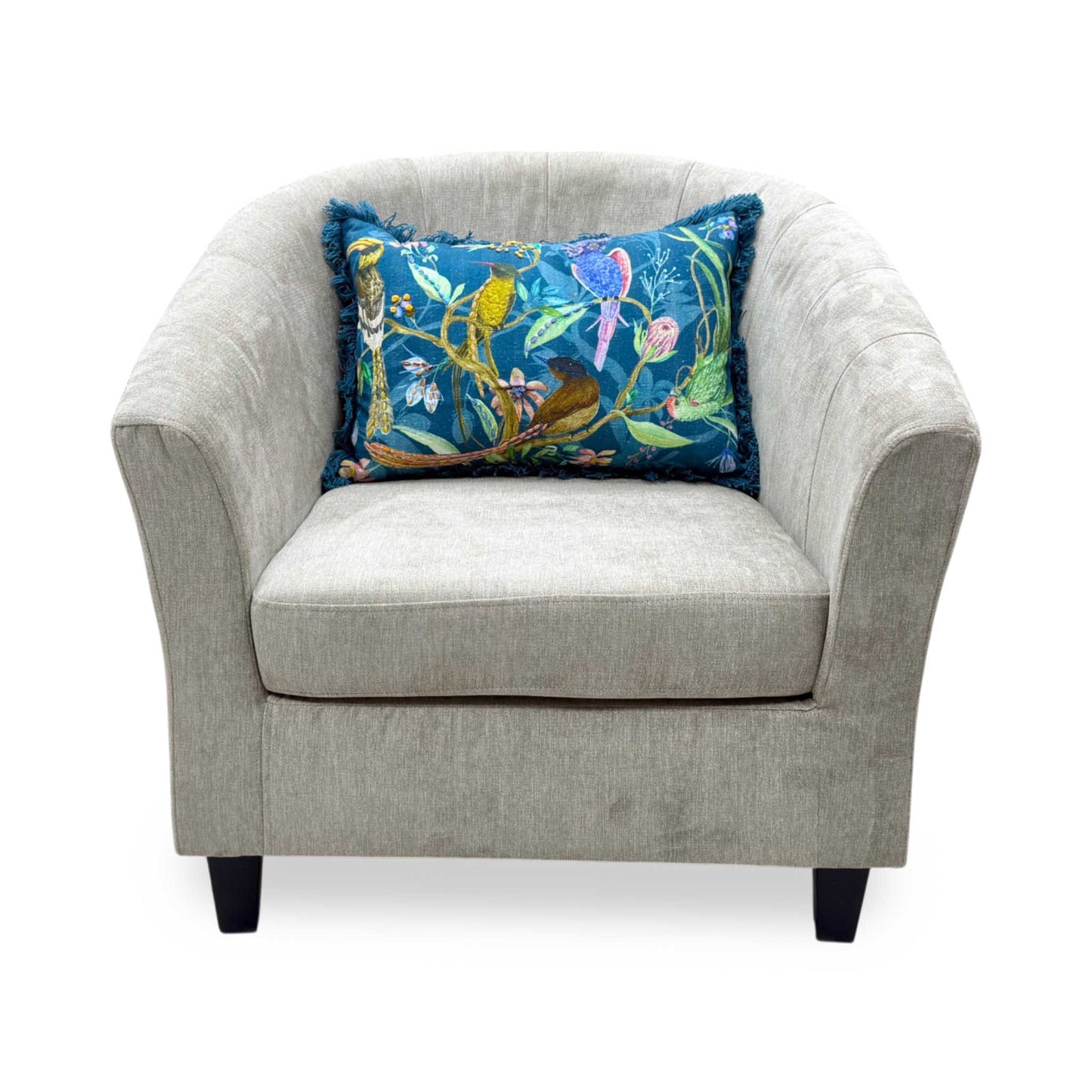 'Regal' Natural Fabric Tub Chair