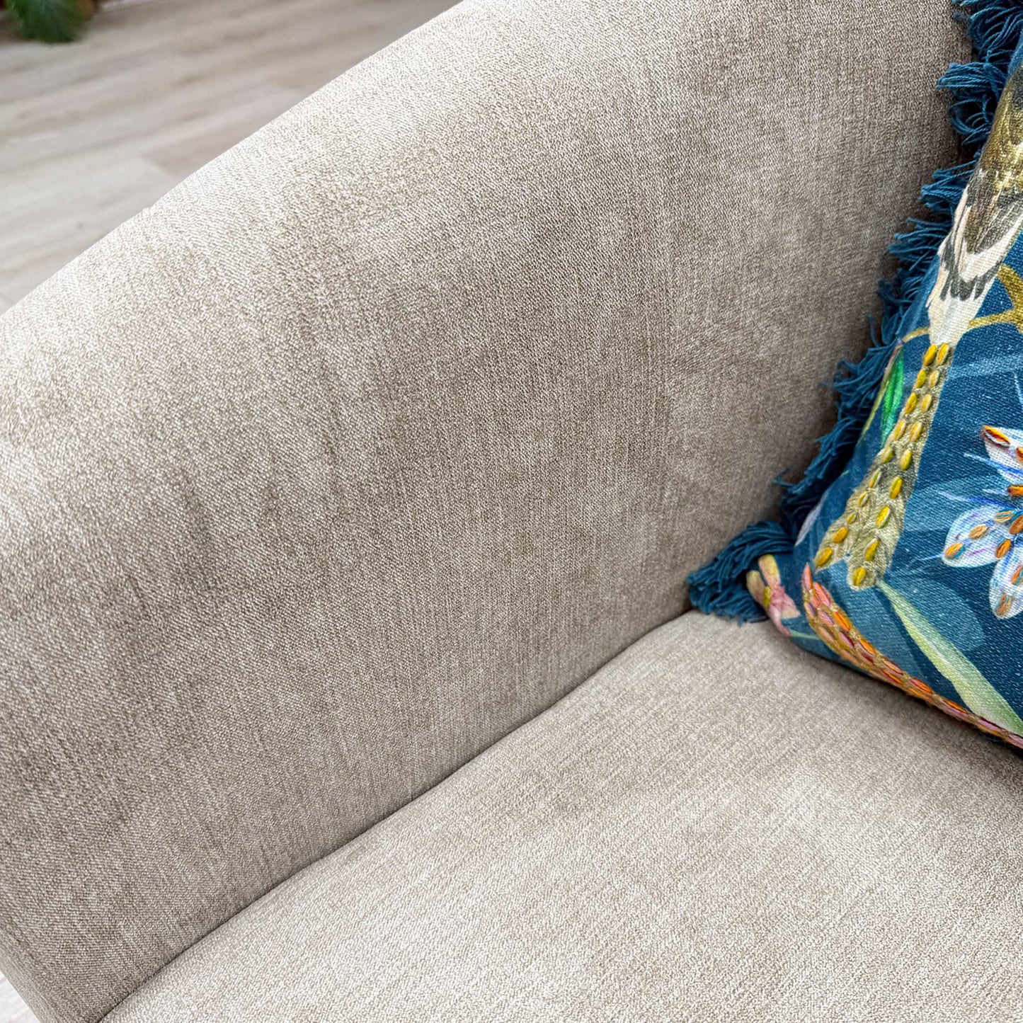 'Regal' Natural Fabric Tub Chair