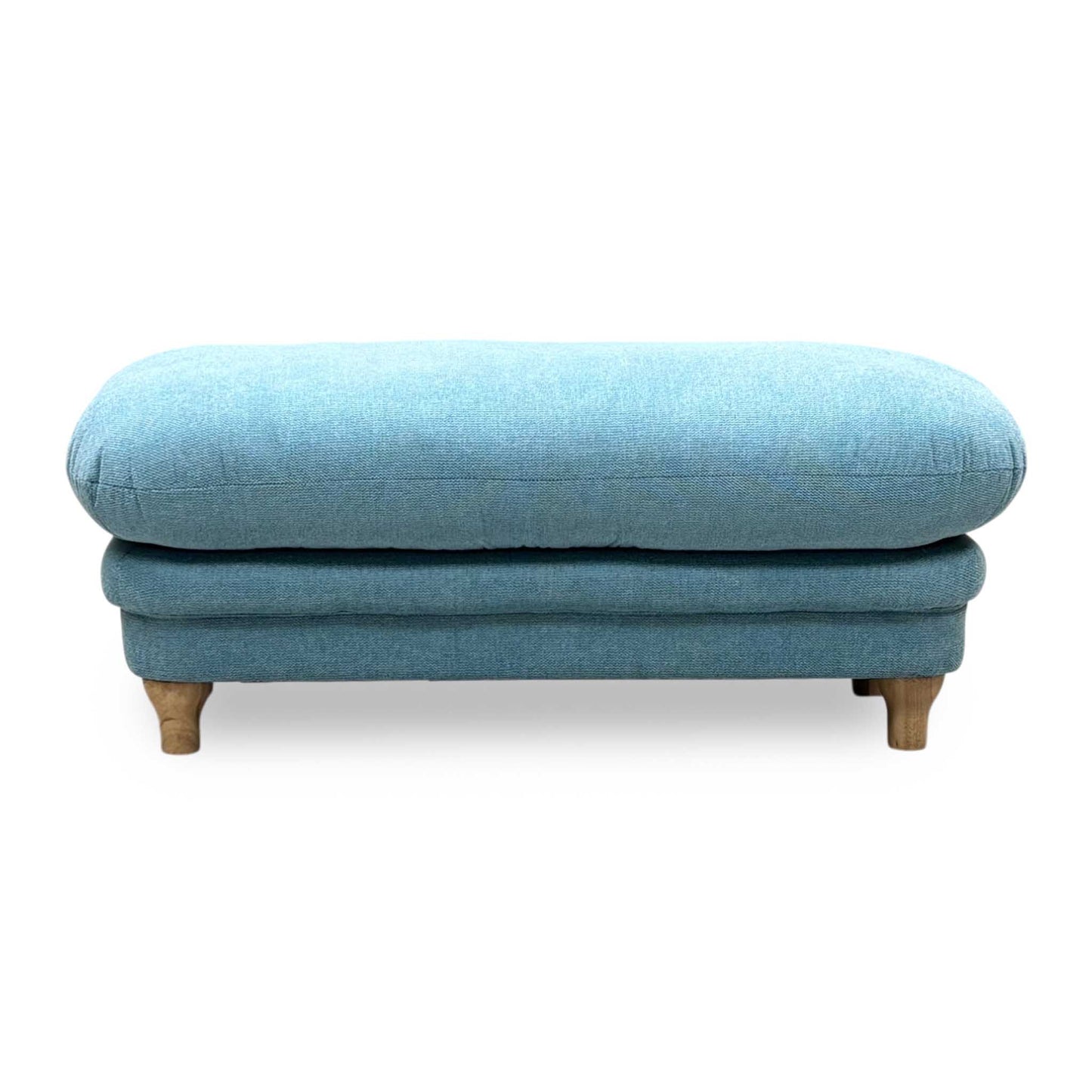 ‘Plumpton’ Duck Egg Blue Fabric Footstool