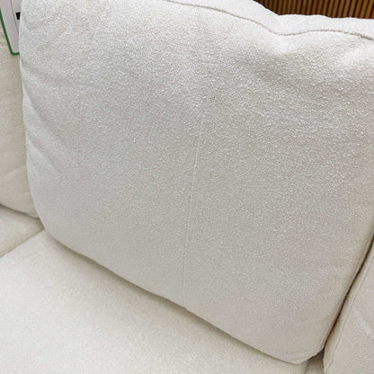 'Pad' Natural Fabric Compact Left Hand Facing Corner Sofa