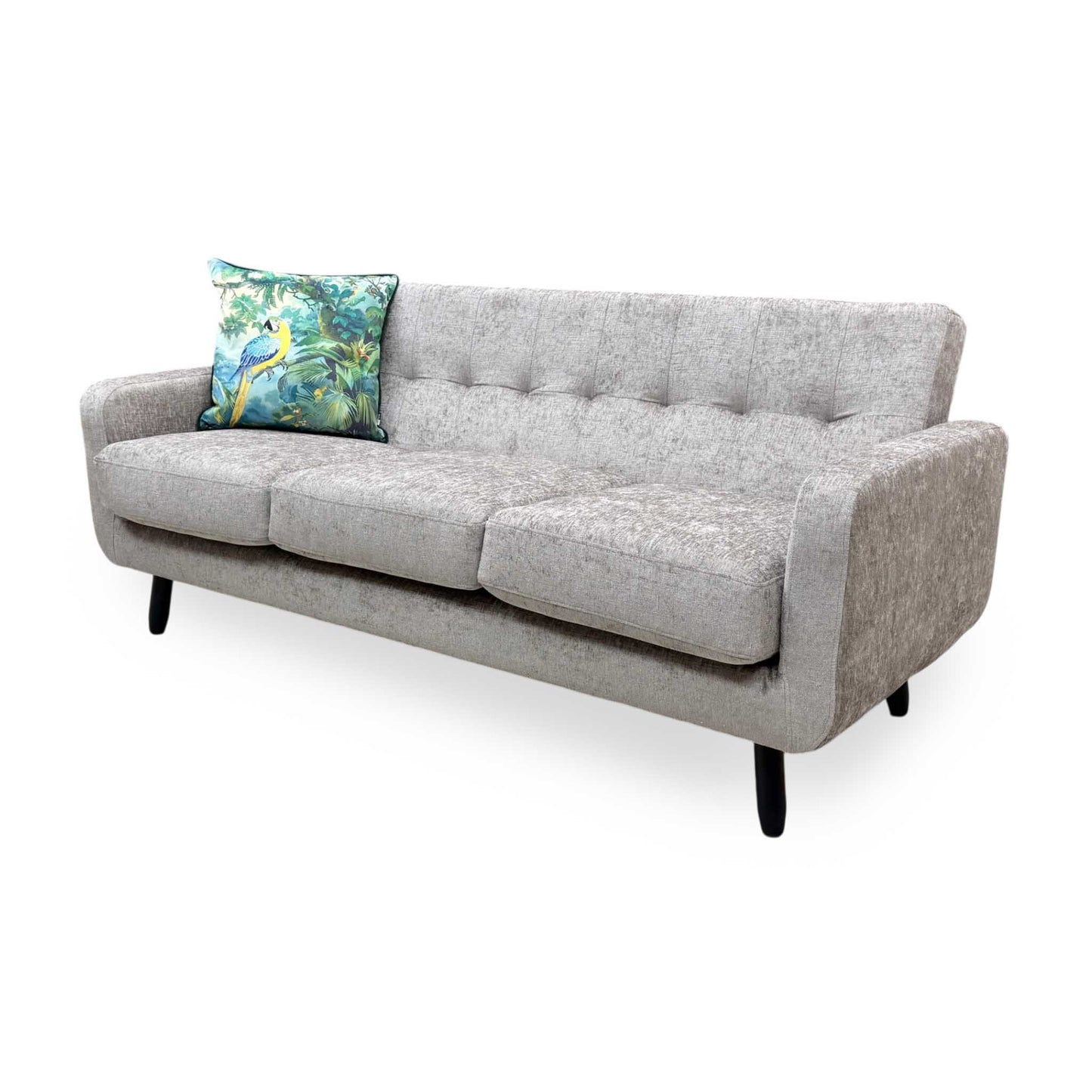 'Oslo' Natural Fabric 3 Seater Sofa