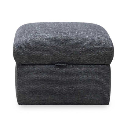 ‘New Bailey’ Charcoal Fabric Storage Footstool
