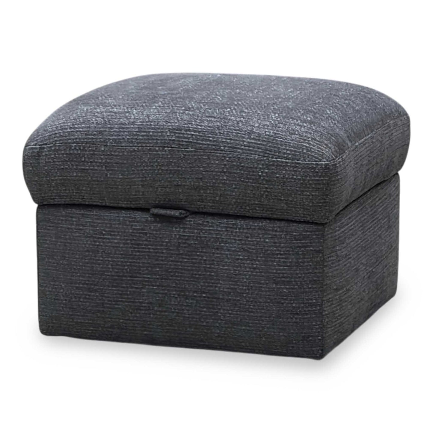 ‘New Bailey’ Charcoal Fabric Storage Footstool