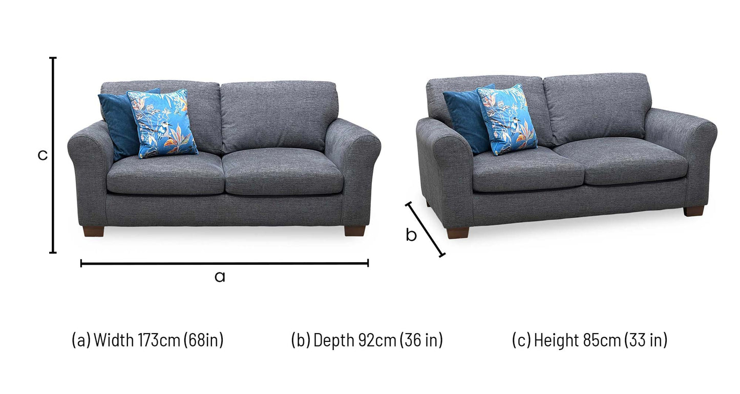 ‘New Bailey’ Charcoal Grey Fabric Sofa Bed