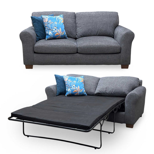 ‘New Bailey’ Charcoal Grey Fabric Sofa Bed