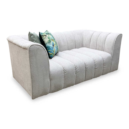 Michelle Keegan Home 'Mikah' Natural Fabric 2 Seater Fabric Sofa