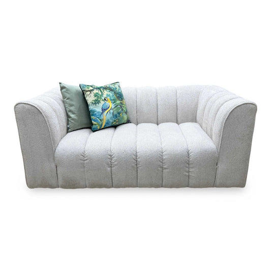 Michelle Keegan Home 'Mikah' Natural Fabric 2 Seater Fabric Sofa