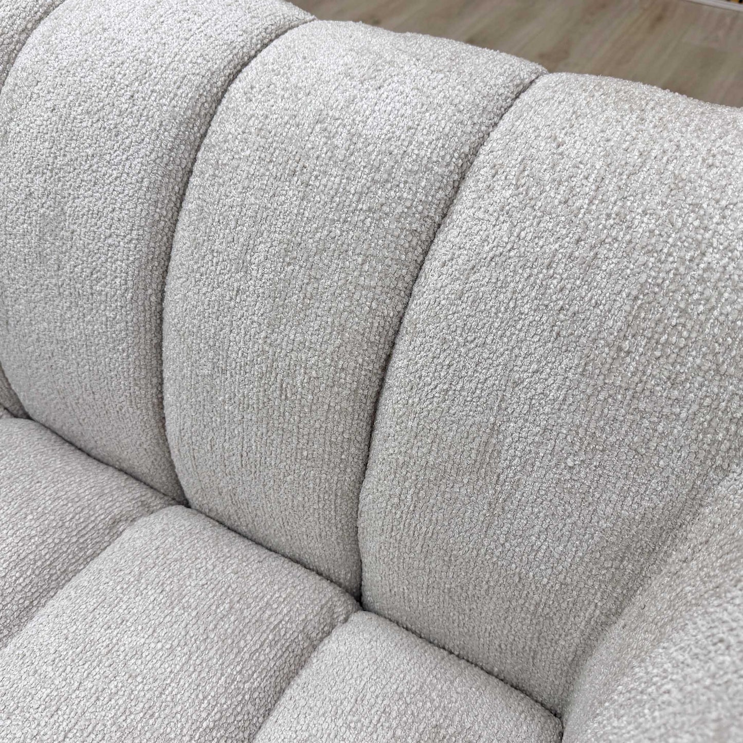 Michelle Keegan Home 'Mikah' Natural Fabric 2 Seater Fabric Sofa