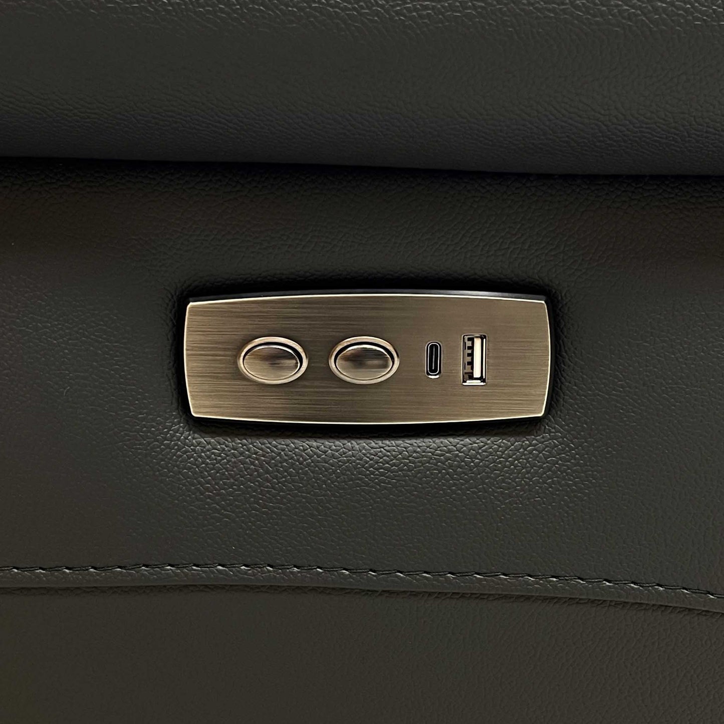 ‘Lorenza’ Black Leather Mix Power Recliner Armchair