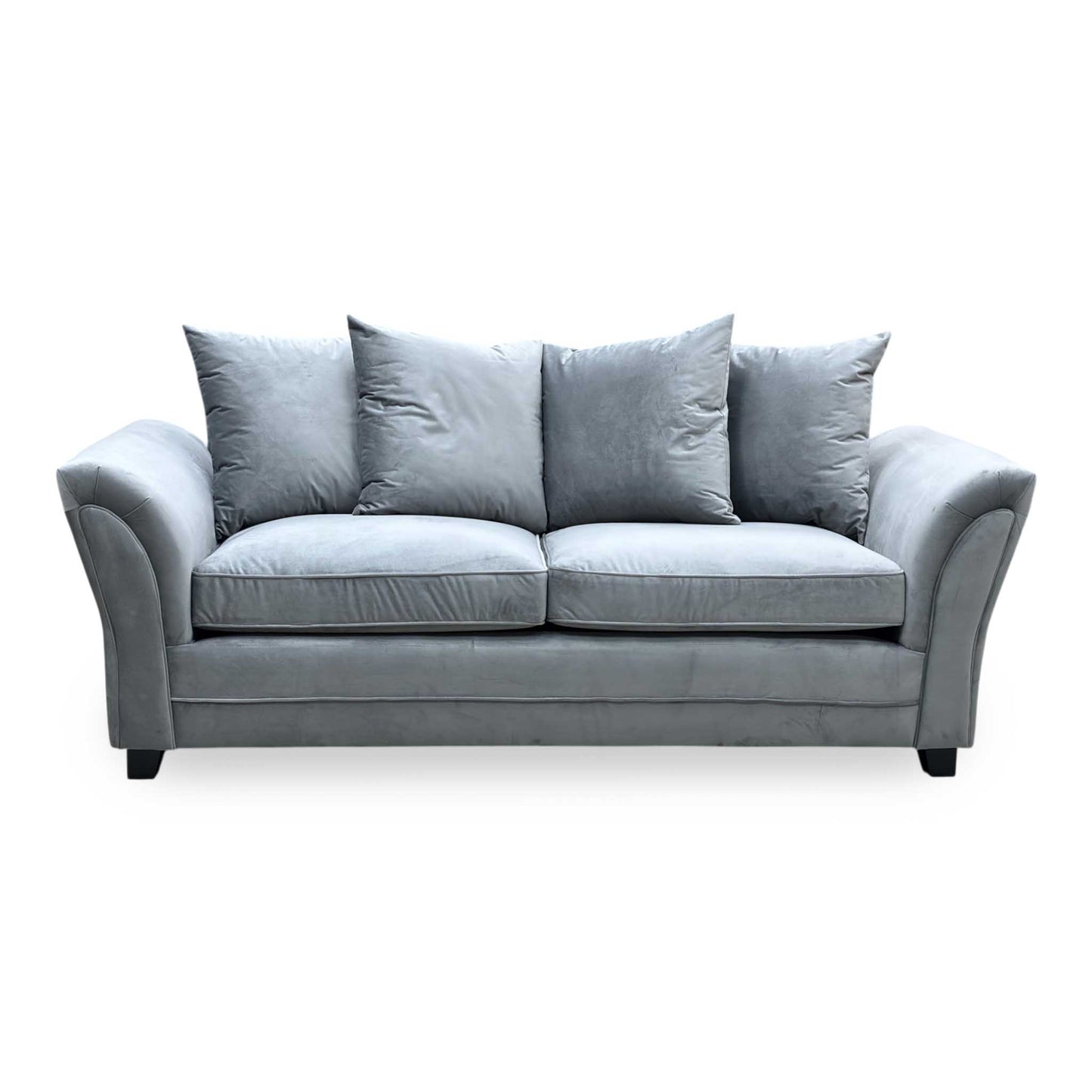 ‘Leila’ Grey Fabric 3 Seater Sofa