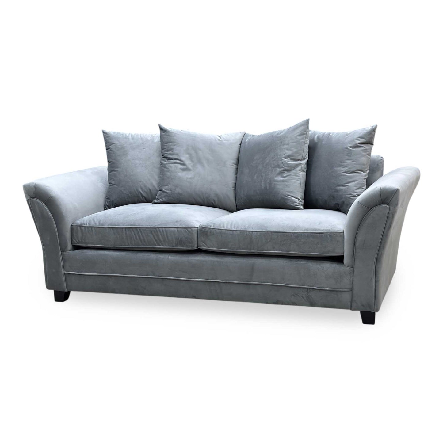‘Leila’ Grey Fabric 3 Seater Sofa