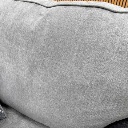 'Danube' Grey Fabric Armchair
