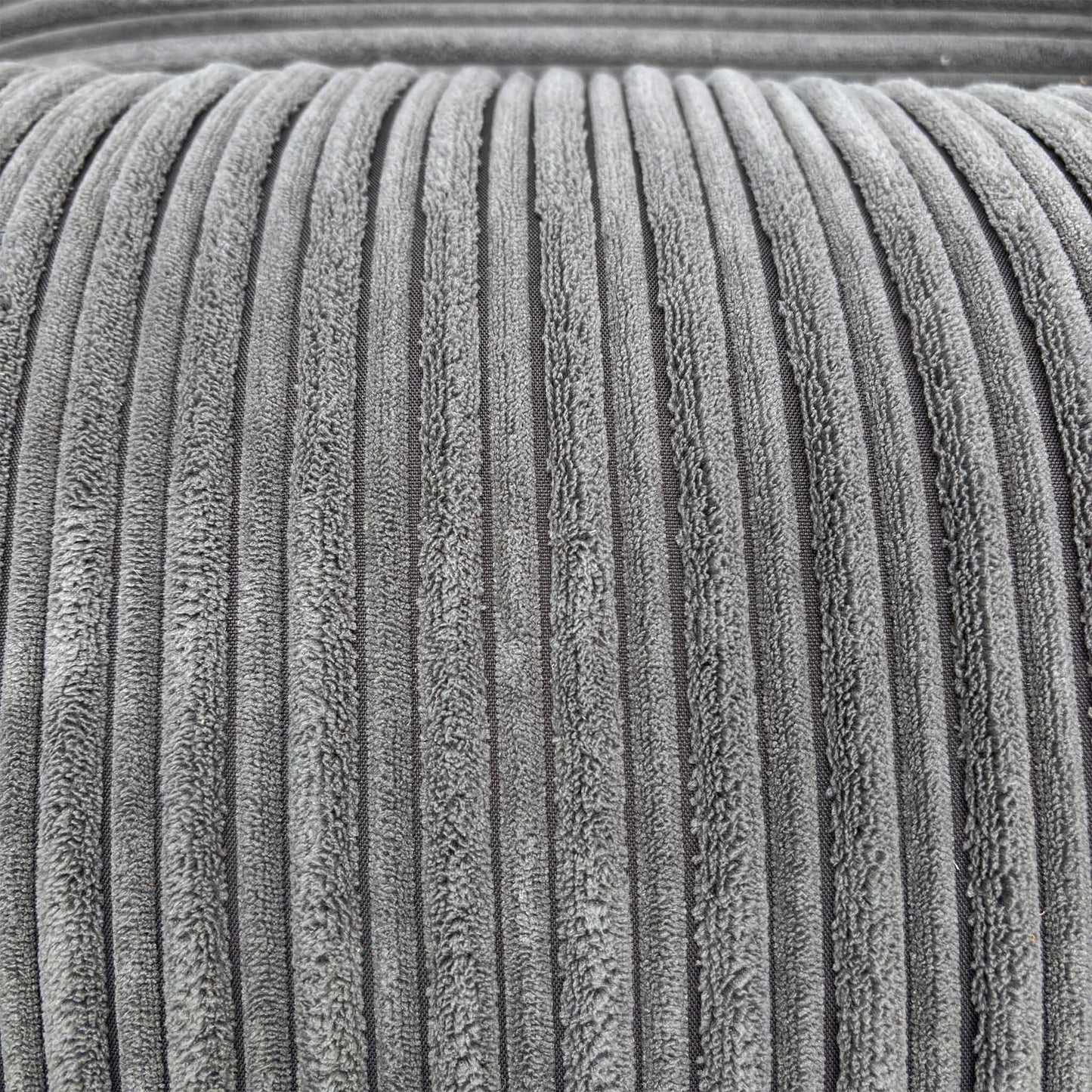 'Armstrong’ Grey Jumbo Cord Fabric Armchair